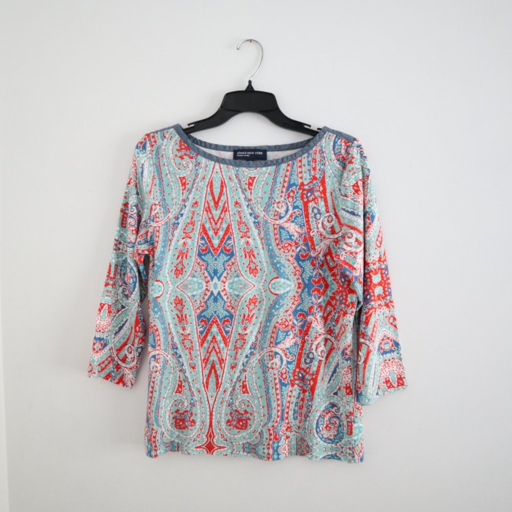 JONES NEW YORK Printed Top